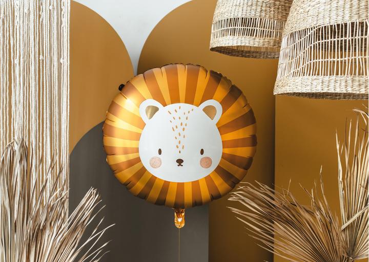 Image du produit Partydeco Ballon en plastique Lion 70 x 67 cm, jaune (1 x)