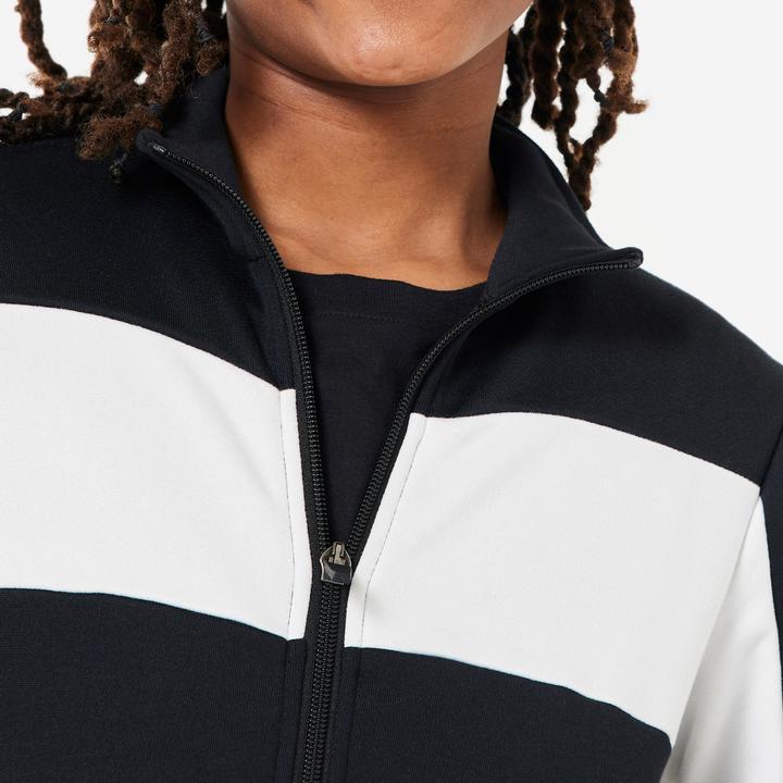 Produktbild Decathlon Trainingsjacke Trainingsanzug Kinder - schwarz/weiss (10, 11, 12)