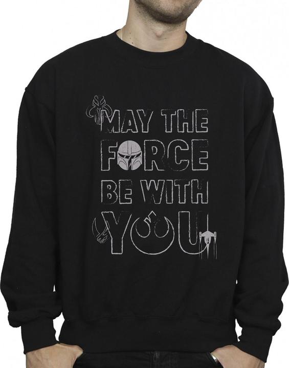 Immagine prodotto Star Wars The Mandalorian May The Force Mando Felpa Uomo (M)
