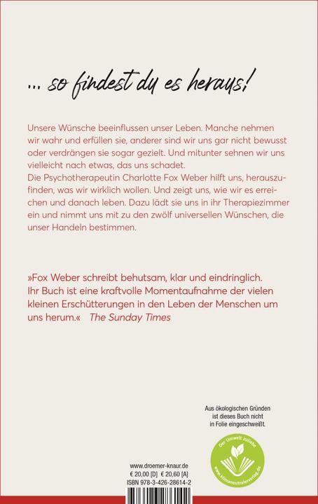Actual product image Weisst du, was du wirklich willst? (German, Elisabeth Liebl, Charlotte Fox Weber, 2022)