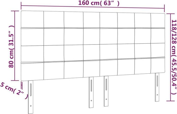 Produktbild VidaXL Adaline (160 x 5 x 128 cm)