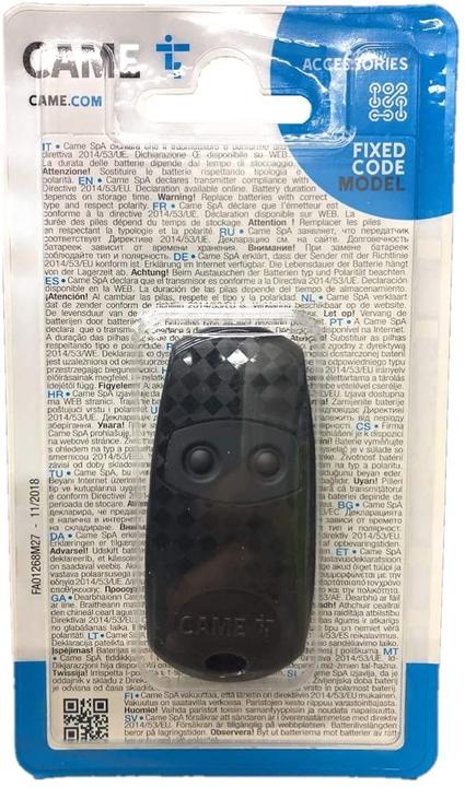 Image du produit Came Émetteur manuel 5 pièces