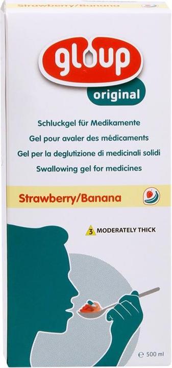 Gloup Schluck Gel für Medikamente Original mit Erdbeer-Bananen-Aroma (1 x, 500 ml, 611 g)