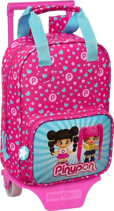 Image du produit Pinypon Sac à dos scolaire à roulettes Bleu Rose 20 x 28 x 8 cm