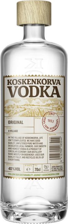 Actual product image Koskenkorva Distillery Vodka Pure Original (1 x 70 cl)
