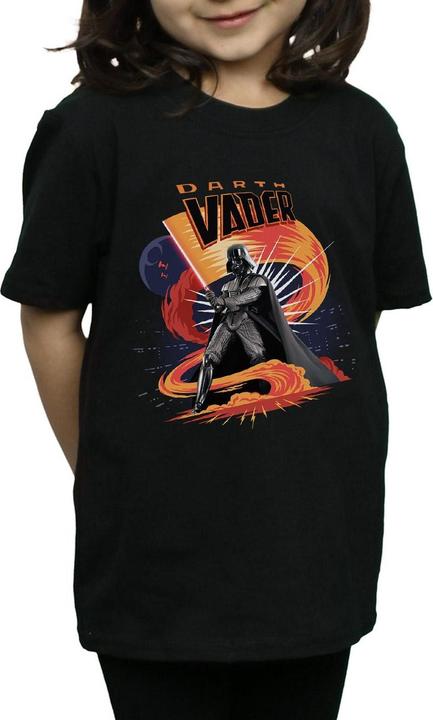 Produktbild Star Wars Darth Vader Swirling Fury TShirt Mädchen (140, 146)