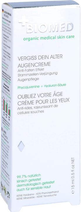 Actual product image Biomed Forget Your Age Eye Care Cream (Crème, 15 ml)