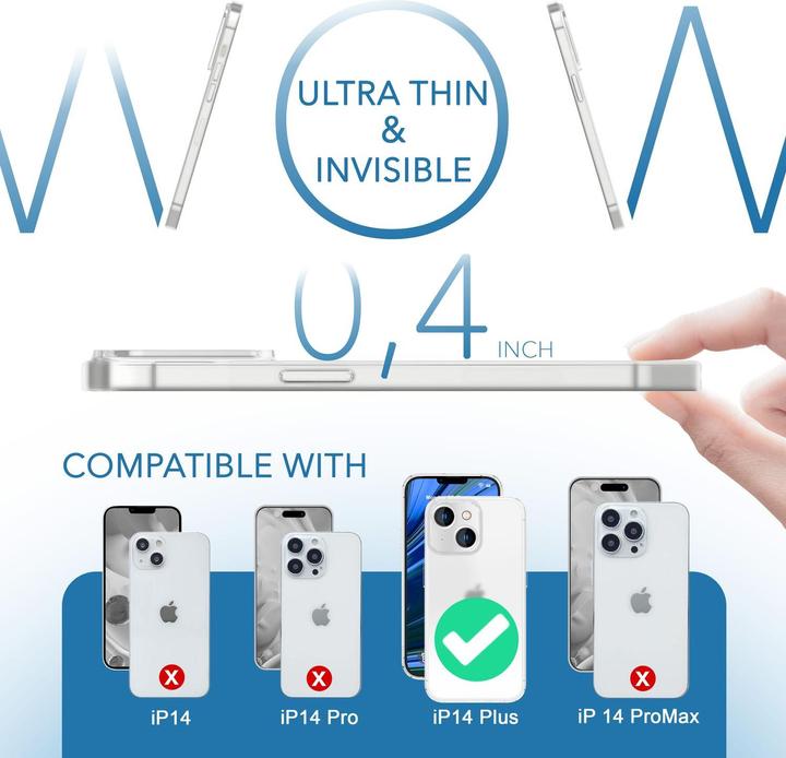 Produktbild Nalia Extrem Dünnes 0,3mm Mattes Hardcase (Apple iPhone 14 Plus)