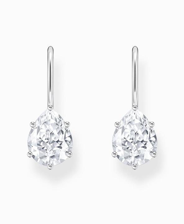 Produktbild Thomas Sabo Ohrhänger mit weissem Zirkonia-Tropfen Silber (925er Silber)