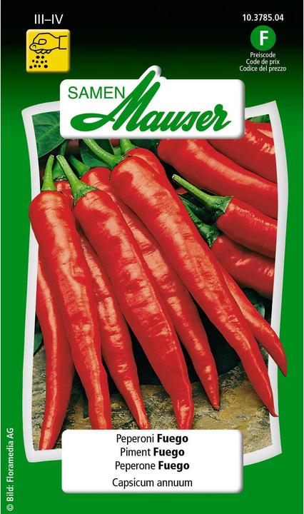 Image du produit Samen Mauser Pepperoni Fuego (Graines de légumes)