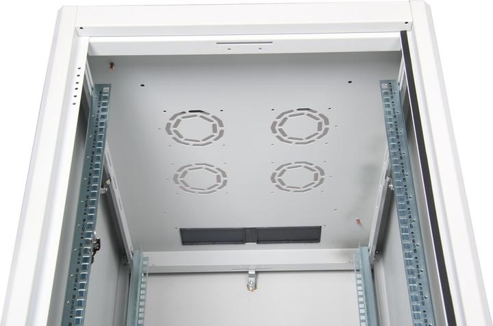 Actual product image Assmann DIGITUS 22HE 19inch freestanding network cabinet 1125x600x600 mm colour grey RAL 7035 (22 RU, 19 inch rack)