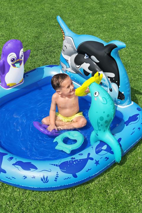 Actual product image Bestway Polar Pals™ Kids Inflatable Water Play Center and Pool 1.34 m x 1.31 m x 73 cm