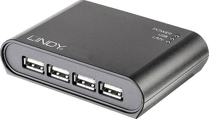 Produktbild Lindy USB-HUB 2.0 Gigabit Network Server 4 Port (USB-A, 4 Ports)