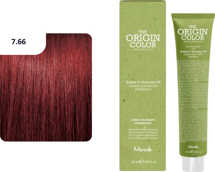 Produktbild Nook Origin Color Haarfarbe (7.66 Blondes Intensives Rot)