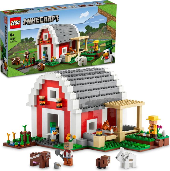Actual product image LEGO The red barn (21187, LEGO Minecraft)