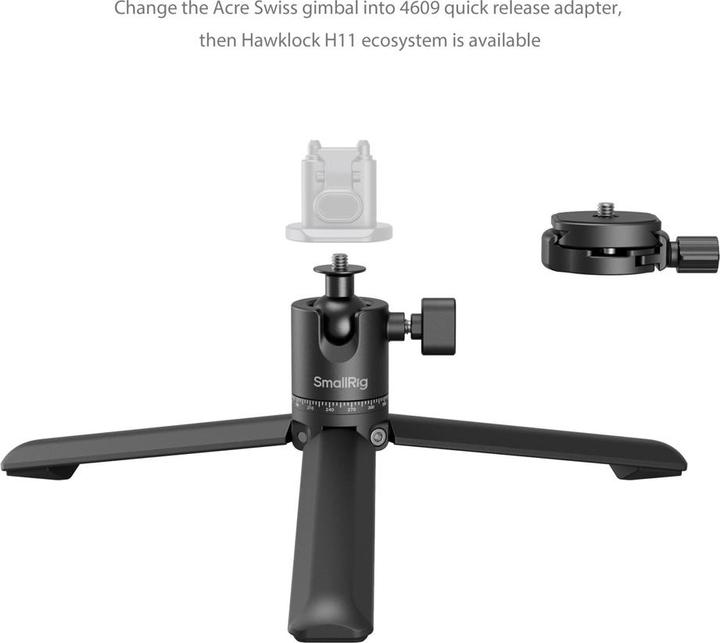 Actual product image SmallRig Tripod with Arca-Swiss Quick Release Plate and Panoramic Ball Head 4630 (Metal)