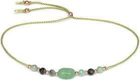 Agato Aventurine and Emerald Cord Bracelet HE09R3RG-LG