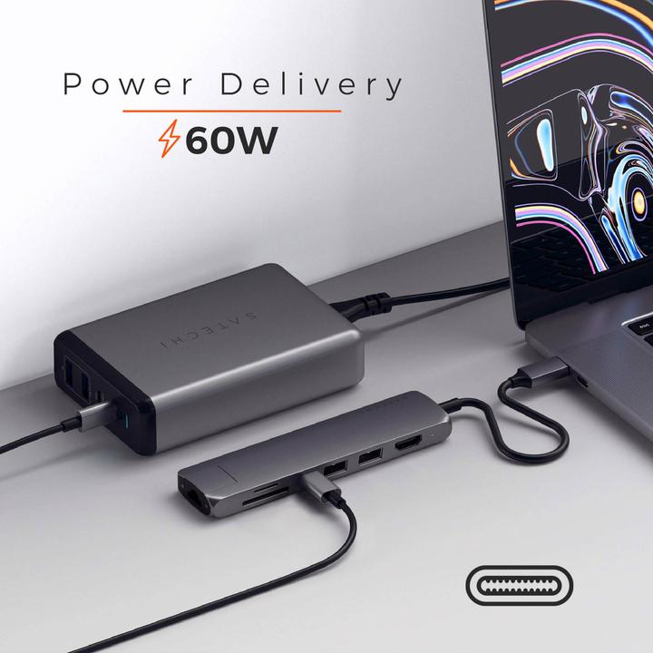 Image du produit Satechi USB-C Slim Multi-port (USB-C, 7 Ports)
