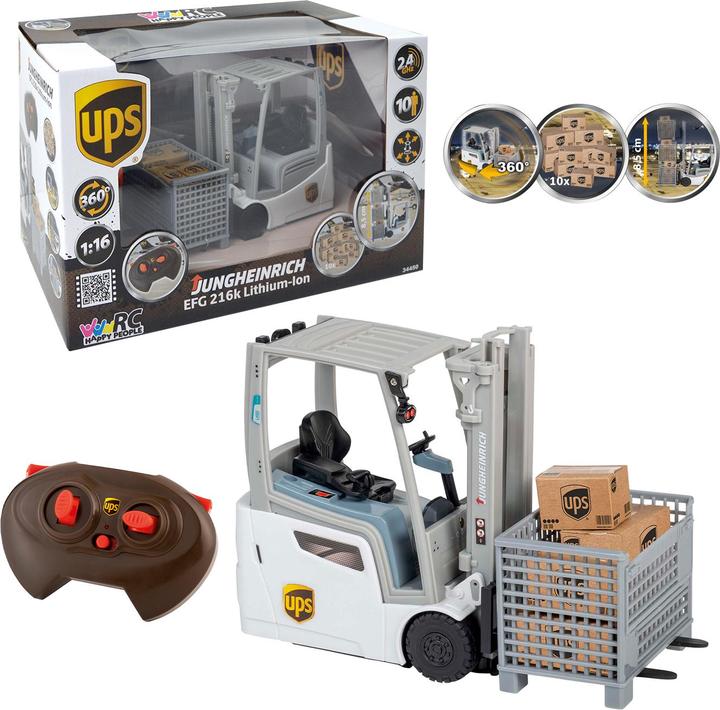 Image du produit Happy People RC UPS Chariot élévateur Jungheinrich, 1:16