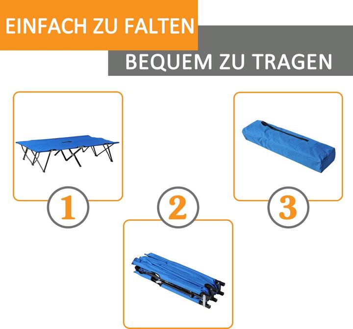 Actual product image Outsunny Camp bed with carry bag