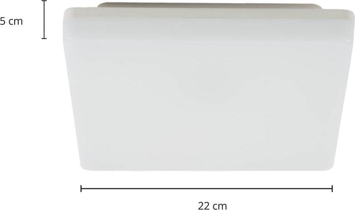 Produktbild Prios Artin LED-Deckenlampe, Sensor, eckig, 22 cm (2200 lm)
