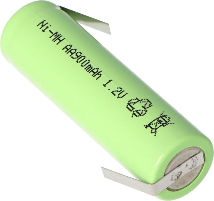 Immagine prodotto AccuCell Batteria ricaricabile Flat Top Mignon AA con capocorda a Z (1 pz., AA, 800 mAh, Batteria + Caricabatterie)