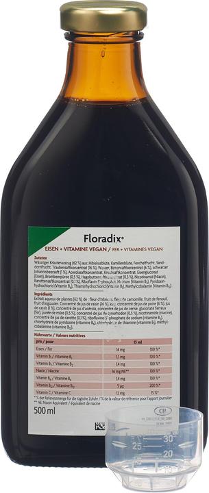 Produktbild Salus VEGAN Eisen + Vitamine Fl 500 ml (1 Stück, Flüssigkeit, 990 g)