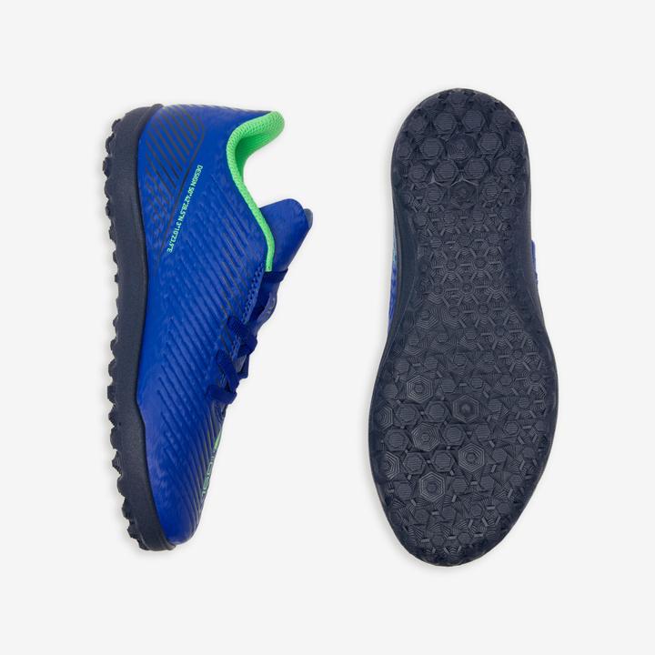 Immagine prodotto Kipsta Scarpe da calcio da bambino con chiusura a velcro - 160 Easy Turf blu (31)