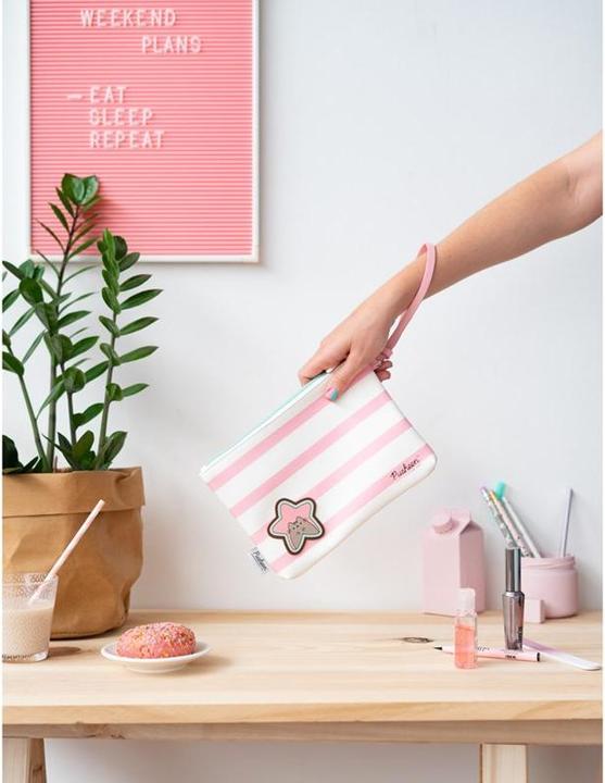 Image du produit Pusheen Pencil Case - Rose Collection Universal Cosmetic Bag (23 x 16.5 x 2.5 cm)