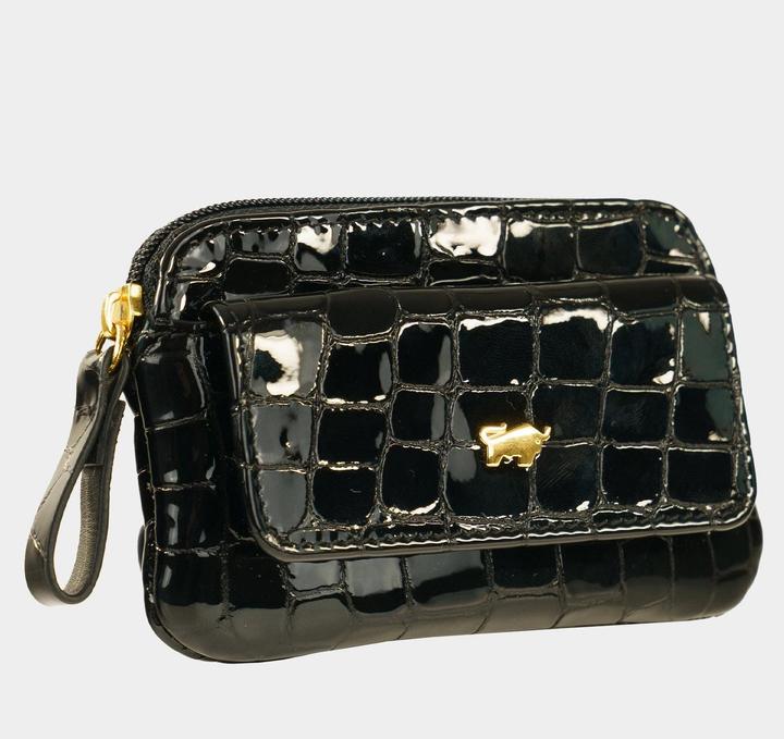 Actual product image Braun Büffel Verona leather key case 11 cm