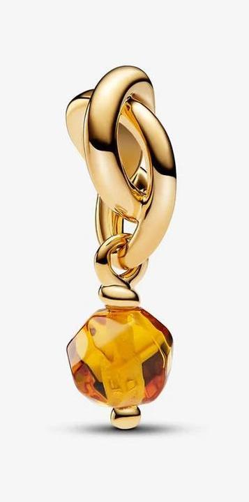 Actual product image Pandora Moments birthstone November (Metal, Gold plated)
