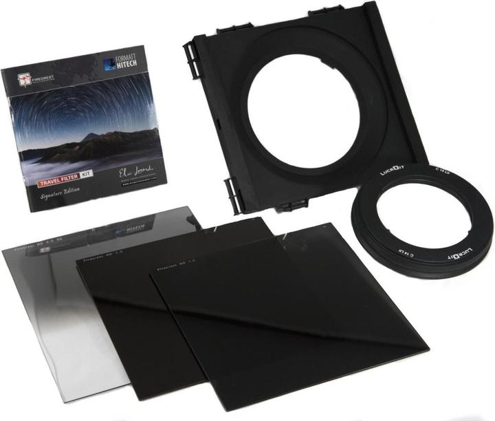 Produktbild Formatt Hitech Firecrest Elia Locardi Signature Edition 100 mm Travel Kit + Firecrest 100 mm Holder Kit (ND- / Grauverlauffilter, 100 mm)