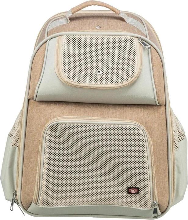 Image du produit Trixie Sac à dos pour transport d'animaux Willow Beige/Brun (Chat, Chien, Réflecteurs, Respirant)