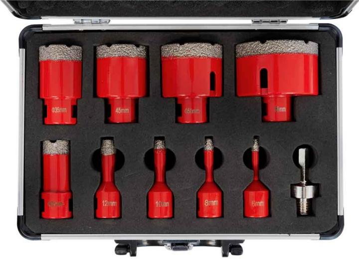 Actual product image Holzmann Diamond dry core bits set (68 millimetres)