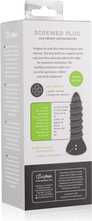 Produktbild Easytoys Spiraliger Plug AnalVibrator Klein