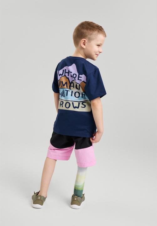 Produktbild Reima Kinder T-Shirt Siirtyy Navy (122)