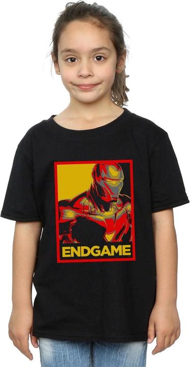 Produktbild Mädchen Avengers Endgame Iron Man Poster Baumwolle TShirt (140, 146)