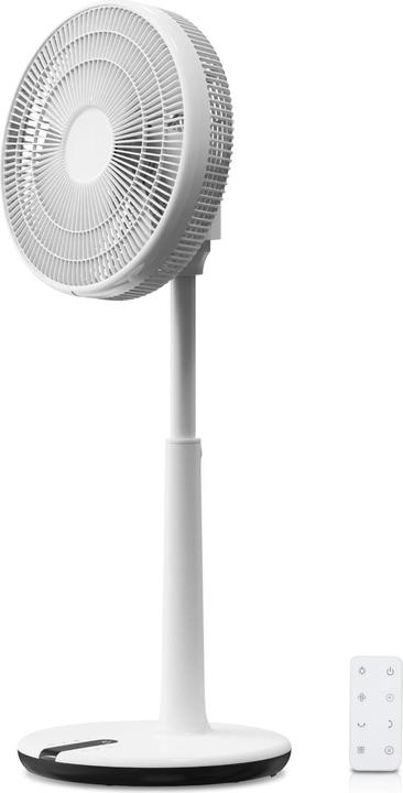 KLAMER 3D Ventilator, extra leiser DC Standventilator mit Fernbedienung, 12 Geschwindigkeitsstufen (53 dB)