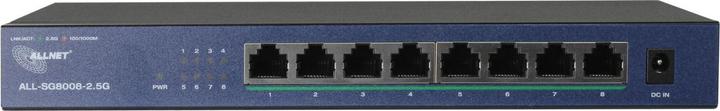 Immagine prodotto Allnet Switch non gestito 8 porte 2.5GBit - 8x LAN - Senza ventola - "ALL-SG8008-2.5G" (8 Porti)