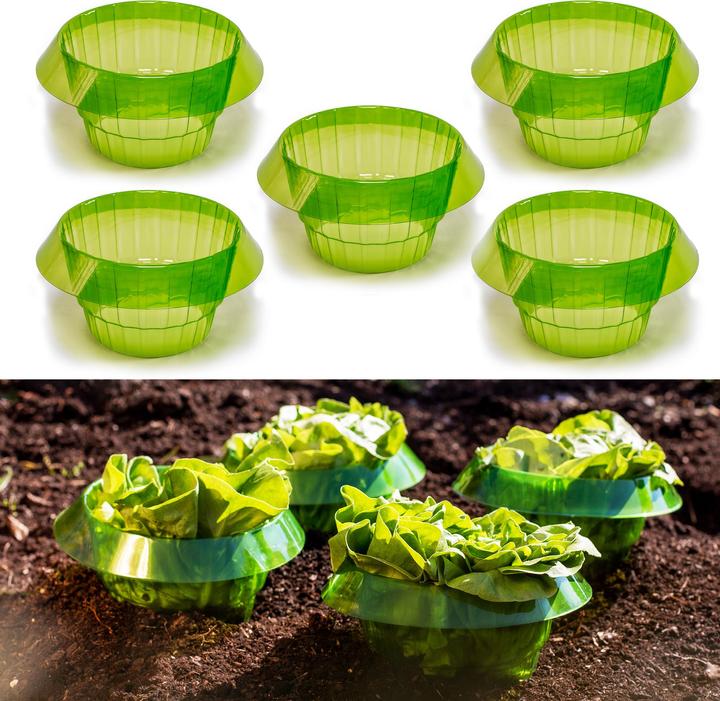 Produktbild UPP Salatringe Pflanzringe Schneckenschutz Schneckenabwehr Pflanzenschutz 5 Stück (19 cm, 19 cm)
