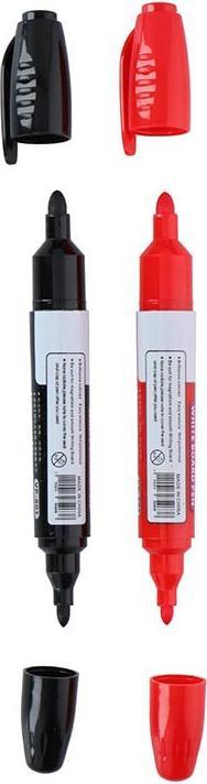 Immagine prodotto Topwrite Marcatore per lavagna bianca doppio 2 pezzi (Nero, Rosso, 2 x)