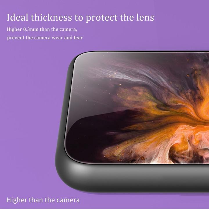 Actual product image König Design Case Mobile Protection for Apple iPhone 12 13 14 Pro Max mini Plus Case Glass Cover (Apple iPhone XR)
