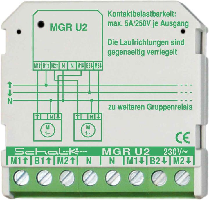 Immagine prodotto Schalk SCHAL MGR U2 Relè gruppo motore 230VAC 2 contatti CO 5A