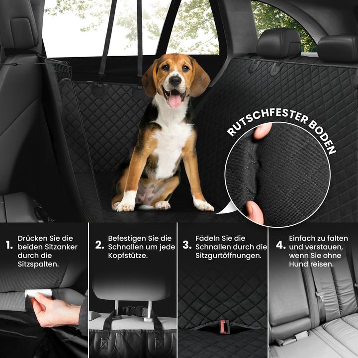 Image du produit Naloo's World Protection de la banquette arrière (Chien, Respirant, Pliable, Lavable)