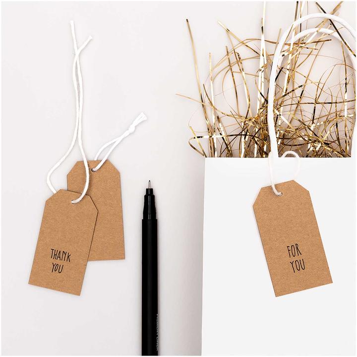 Produktbild Rico Anhänger Kraftpapier M 24 Stk., FSC MIX (Geschenkband, 24 x)