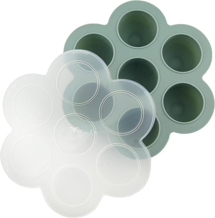 Image du produit Le Toft - Baby Food Freezer Cubes - Smokey Green - 75 ml per compartment