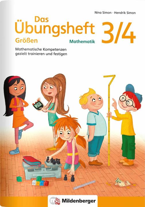 Actual product image Das Übungsheft Grössen Mathematik 3/4 (German, Hendrik Simon, Nina Simon, 2021)