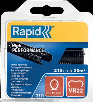 Image du produit Rapid VR22 Agrafes annulaires noir 215 pièces (215 x)