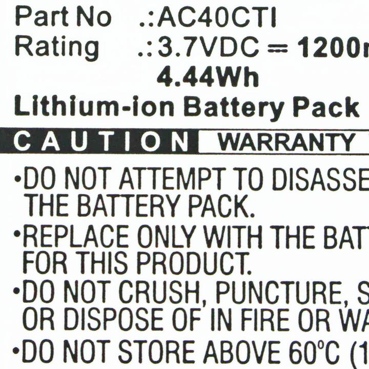 Actual product image AccuCell Akku AC40CTI Archos AC40CTI