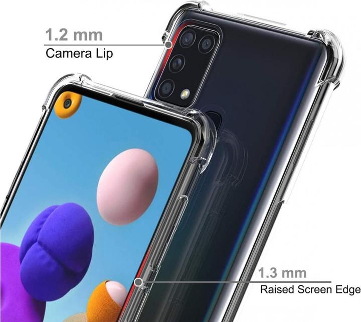 Produktbild Screenguard Samsung Galaxy A21s Hülle Crystal Soft Airbag Bumper (Samsung Galaxy A21s)